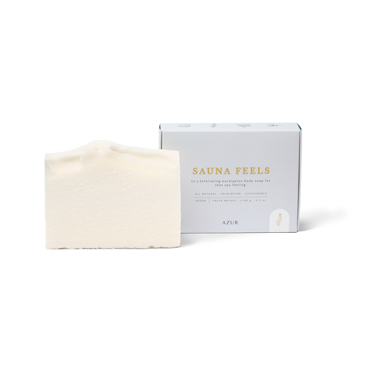 SAUNA FEELS | body scrub bar | natural salt soap