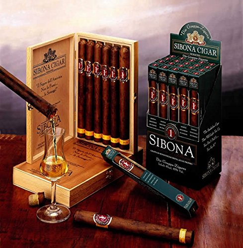 Sibona Grappa Cigars with Alcohol Inside