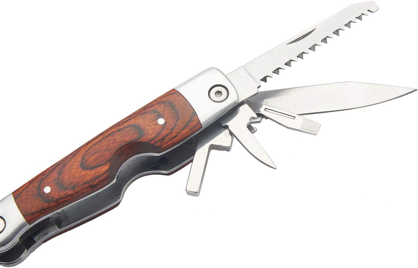 Laguiole Multi Tools With Handles Pakkawood & Pouch