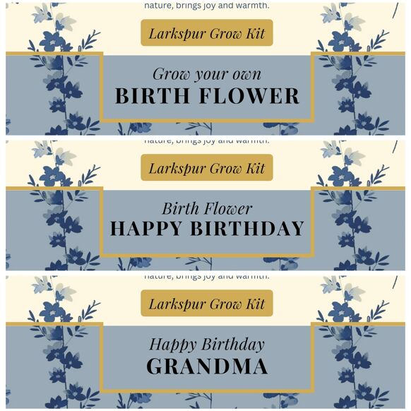July Birth Flower - Grow Your Own Flower Gift