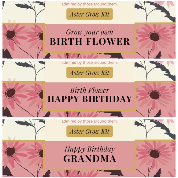 September Birth Flower - Grow Your Own Flower Gift