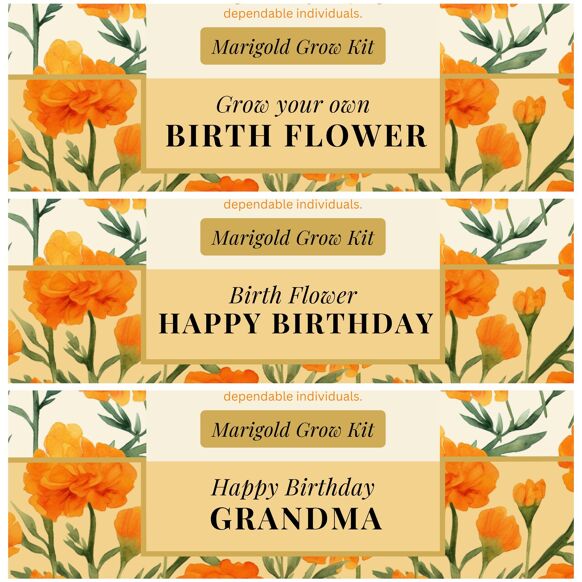 October Birth Flower - Grow Your Own Flower Gift