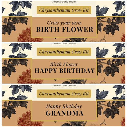 November Birth Flower - Grow Your Own Flower Gift