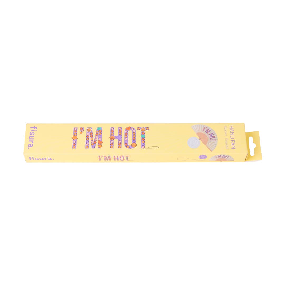 Beaded I'm Hot Hand Fan