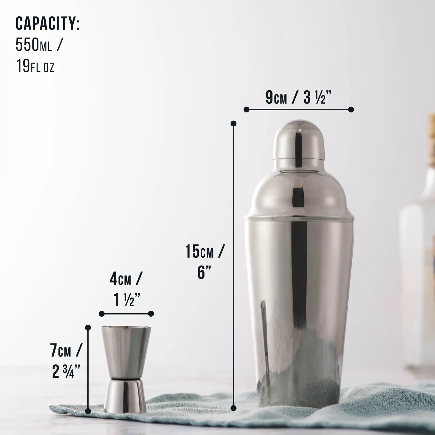 Premium Cocktail Shaker Making Kit With Recipe Book