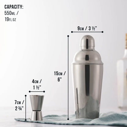 Premium Cocktail Shaker Making Kit With Recipe Book