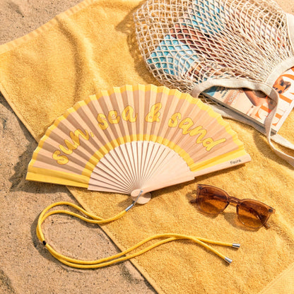 Hand Fan Sun, Sea & Sand