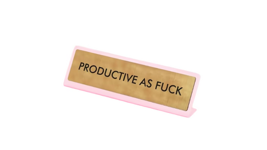 Productive As Fuck Desk Plate