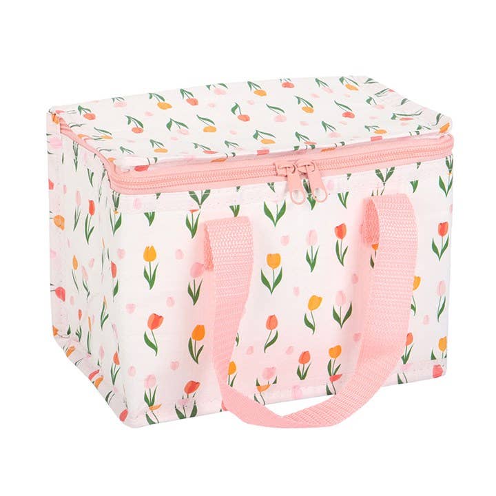 Spring Tulip Print Recycled Plastic Lunch Bag