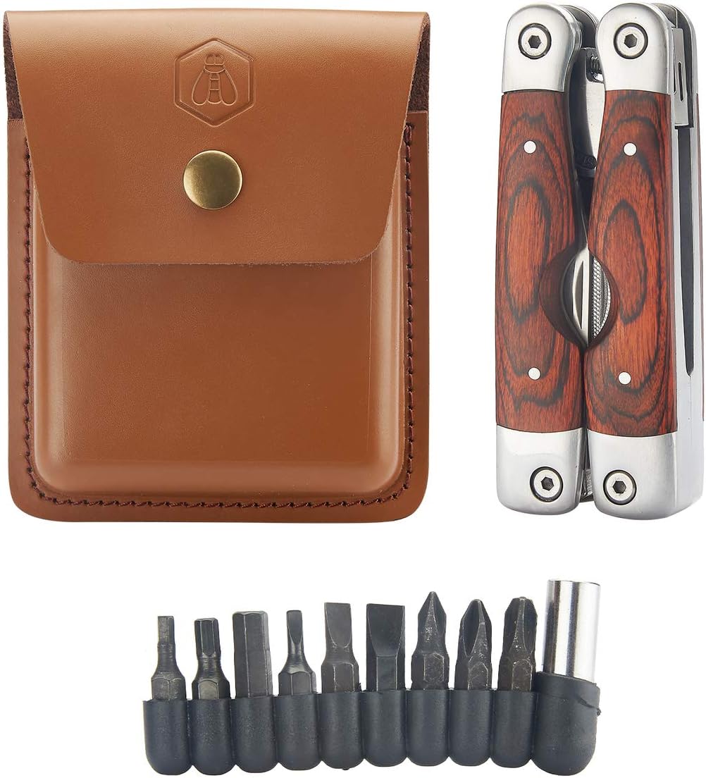 Laguiole Multi Tools With Handles Pakkawood & Pouch