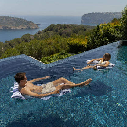White & Blue Pool Hammock