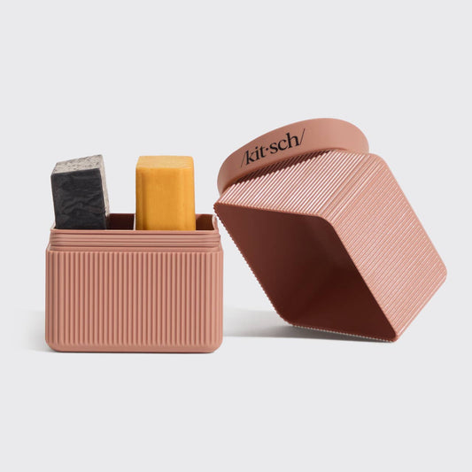 Travel Case For Shampoo Soap Bars (Rose)