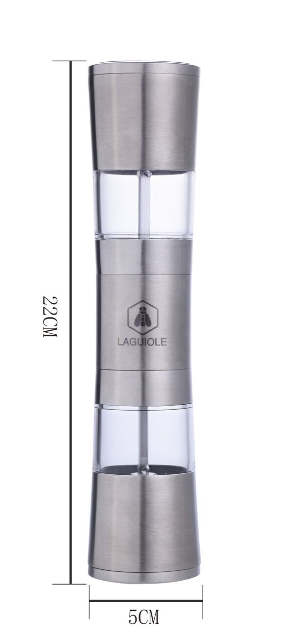 Manual salt and pepper mill