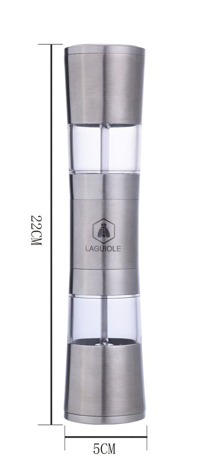 Manual salt and pepper mill