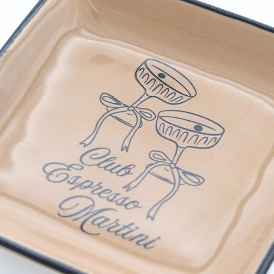 Square Trinket Tray Club Espresso Martini