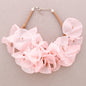 Choker Rubber Fabric Flowers- Rose