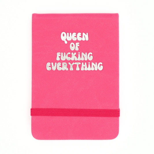 Leatherette Pocket Journal Queen of Fucking Everything