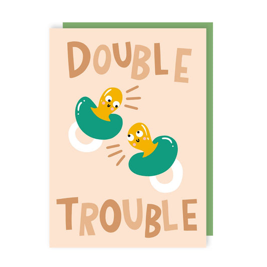 Double Trouble Greeting Card