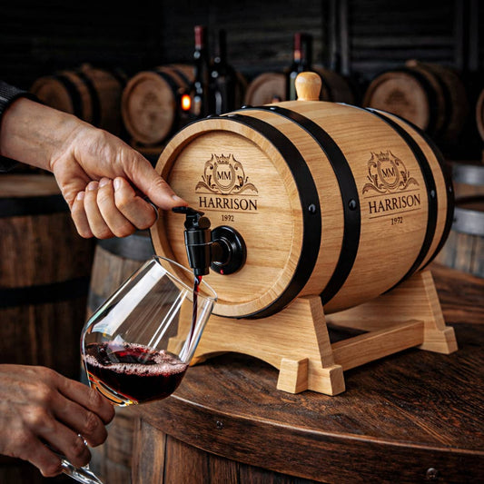 Wooden Barrel Dispenser - 3L
