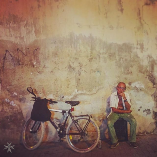 Maltese Man With A bicycle Coaster