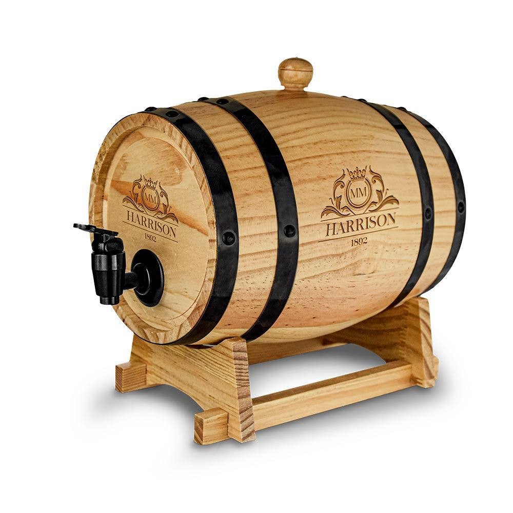 Wooden Barrel Dispenser - 3L