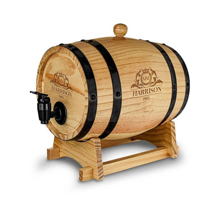 Wooden Barrel Dispenser - 3L