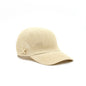 Summer Cap With Golden Metallic Logo -Beige