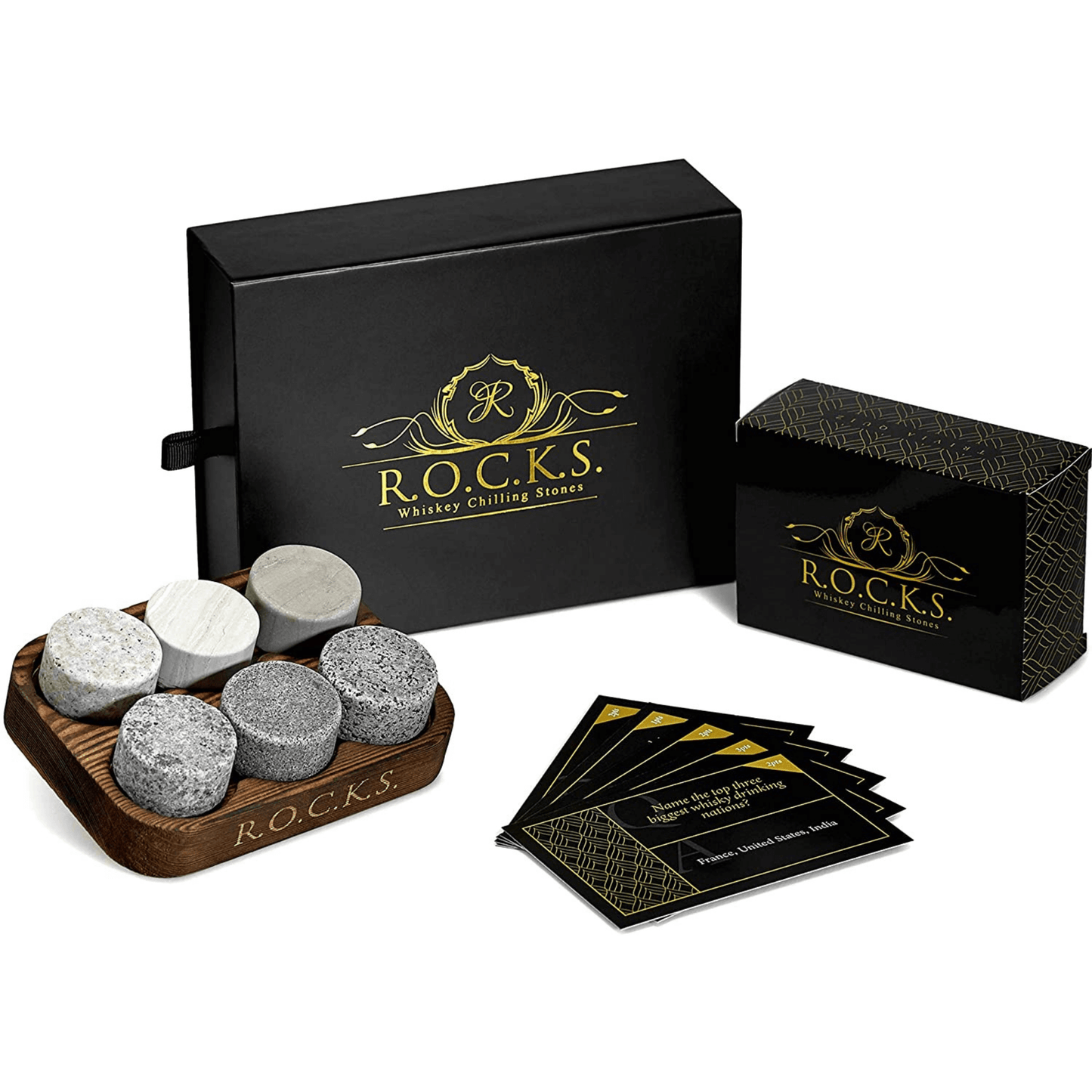 The Rocks & Whiskey Trivia Quiz Gift Set