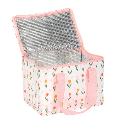 Spring Tulip Print Recycled Plastic Lunch Bag