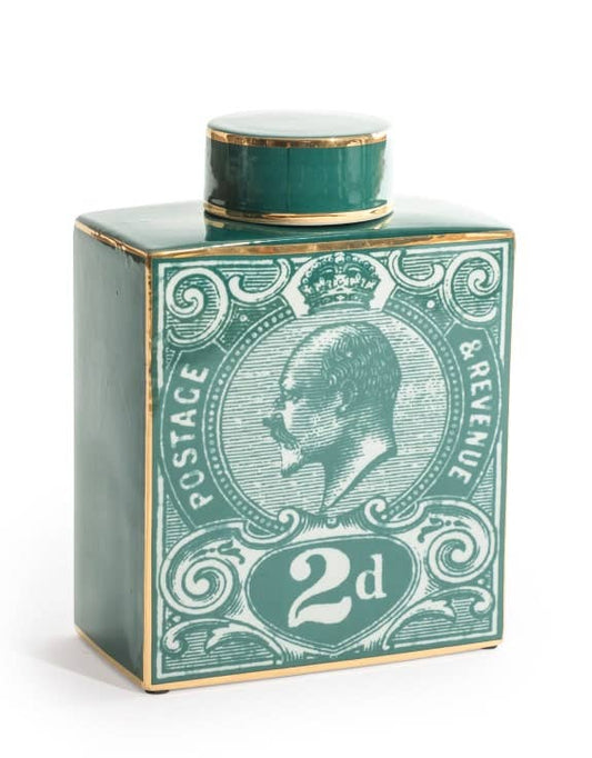 Postage Stamp Ceramic Vase