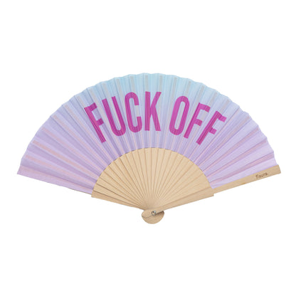Hand Fan "Fuck off"