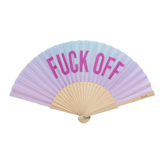 Hand Fan "Fuck off"