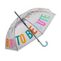 Transparent Umbrella "Born To Be Cute"