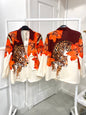 Leopard Orange Blazer (36-48)
