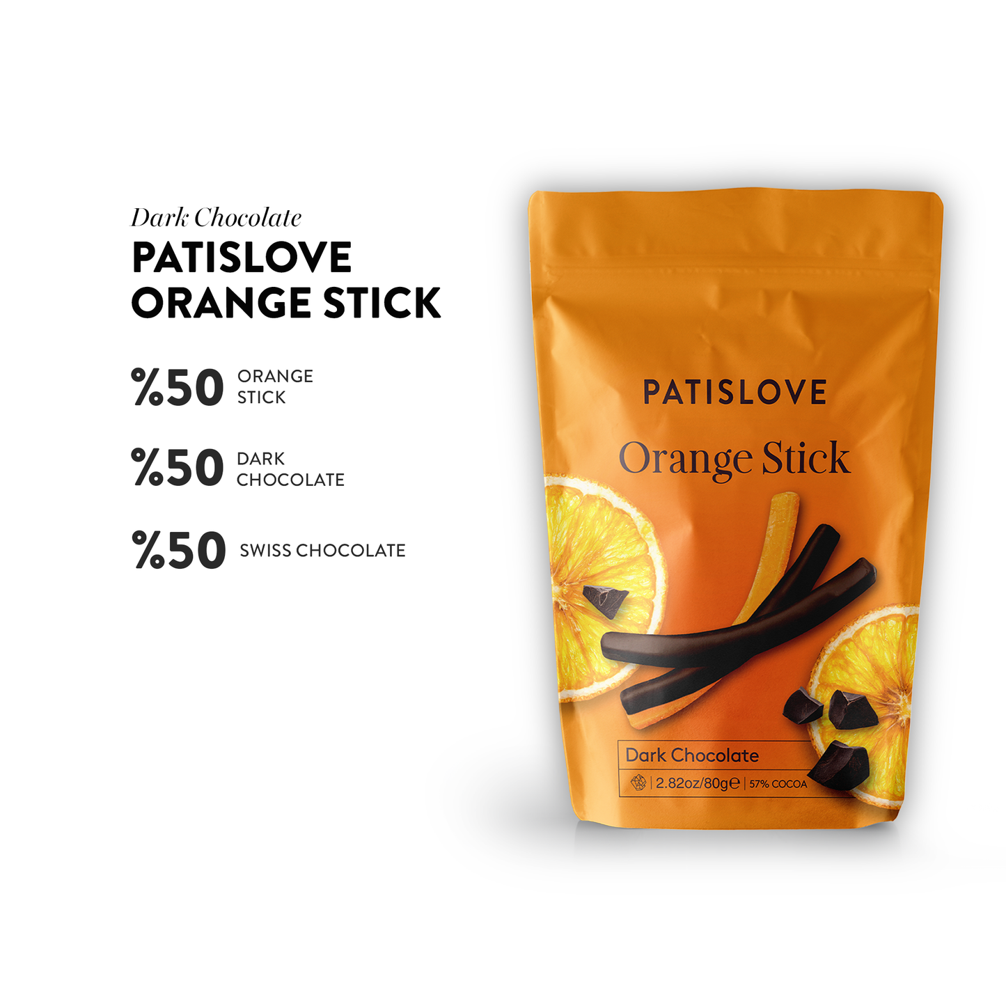 Orange Stick Dark Chocolate, 80G