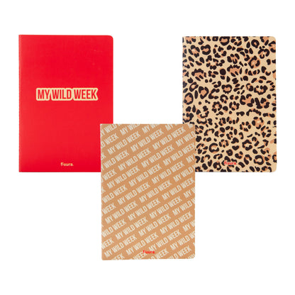 A5 Notebook "My Wild Week" (pack of 3)
