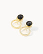 Pure Love Maltese Cross Habbata Earrings Black