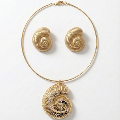 Coastal Chunky Shell Earrings Beach Boho Statement Jewelry