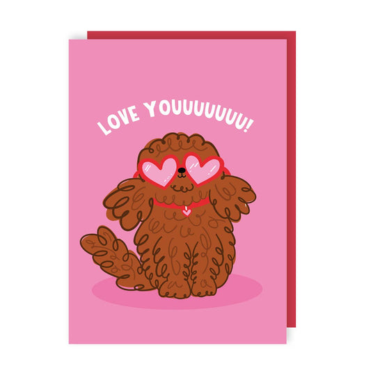 Love You Dog Greeting Card