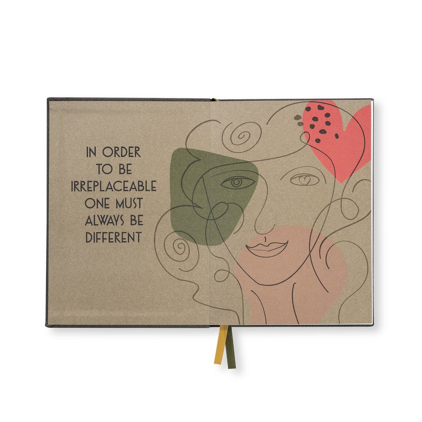 Embroidered quote notebook - "Nice Girls Never Get Front Row"