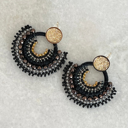 Black Artisan Earrings