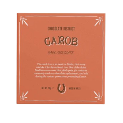 Dark Chocolate with Carob Caramel