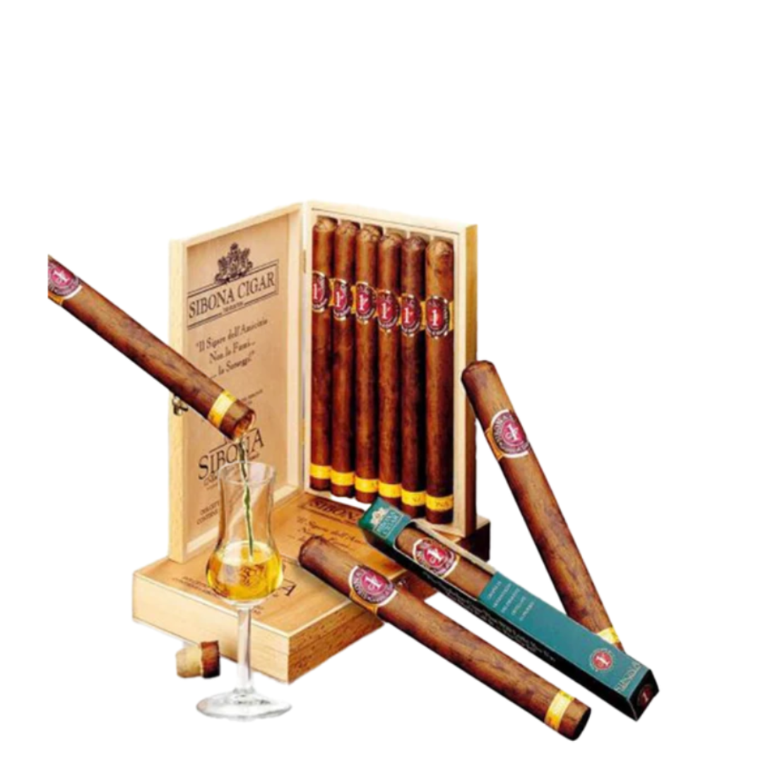 Sibona Grappa Cigars with Alcohol Inside