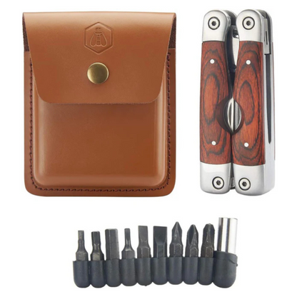 Laguiole Multi Tools With Handles Pakkawood & Pouch
