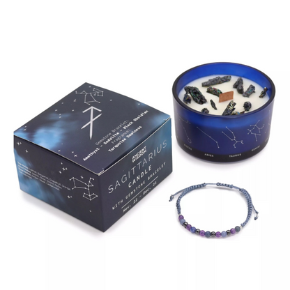 Aries Candle with Bracelet