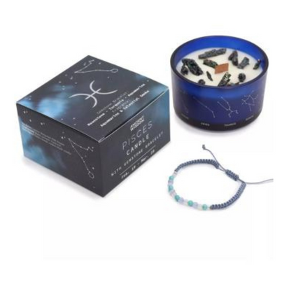 Pisces Candle With Bracelet