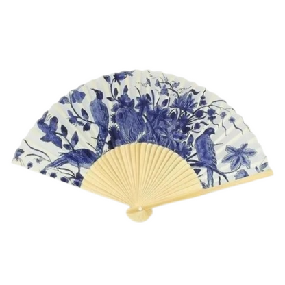 Blue Bird Hand Fan