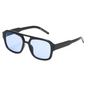 Eye Spy Shiny Black Frame With Blue  Lens