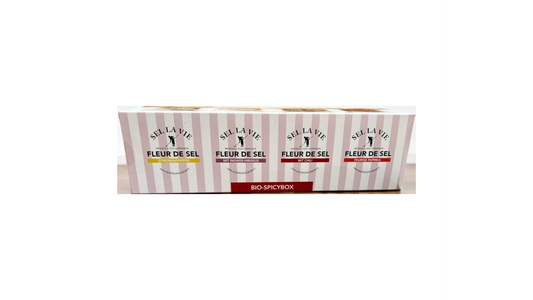Servierbrett Inklusive Sel La Vie Fleur De Sel Bio Spicybox, 30g X 4
