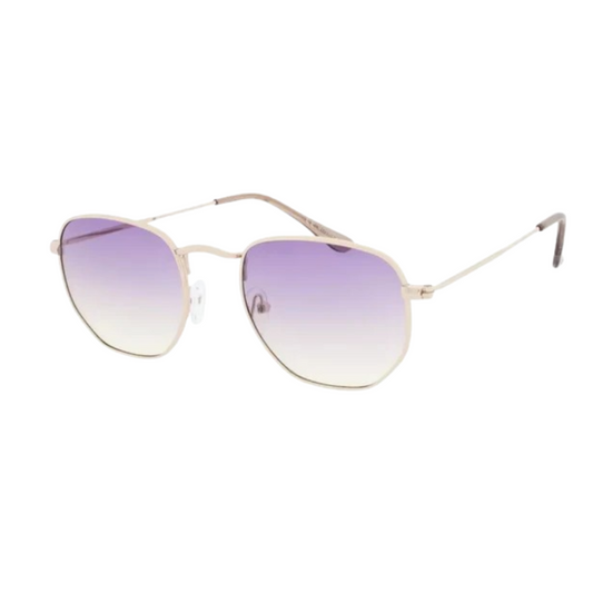 August Gold/Purple Lense Frame Sunglasses